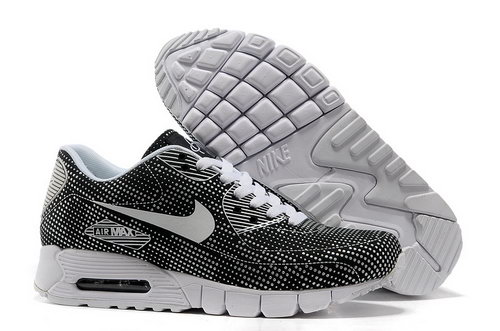 Nike Air Max 90 Unisex Black White Running Shoes Factory Outlet